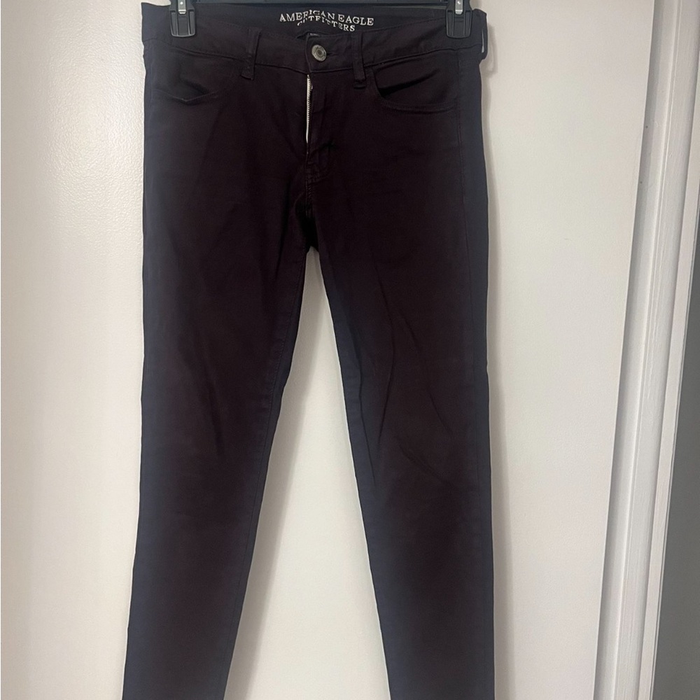 American Eagle Outfitters Black Skinny Jeans Sleek Modern Fit